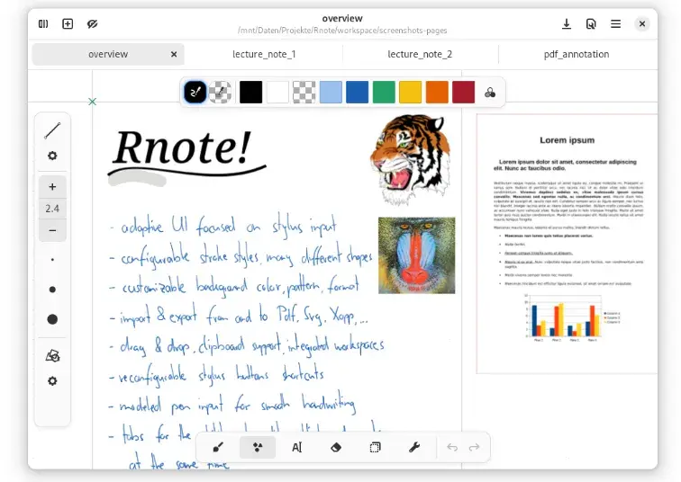 Rnote(开源手写笔记及绘图软件)