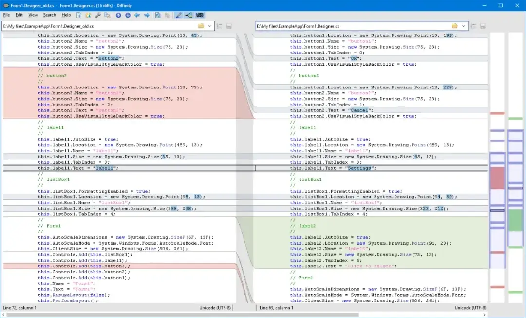 Diffinity(免费代码比较与合并工具)
