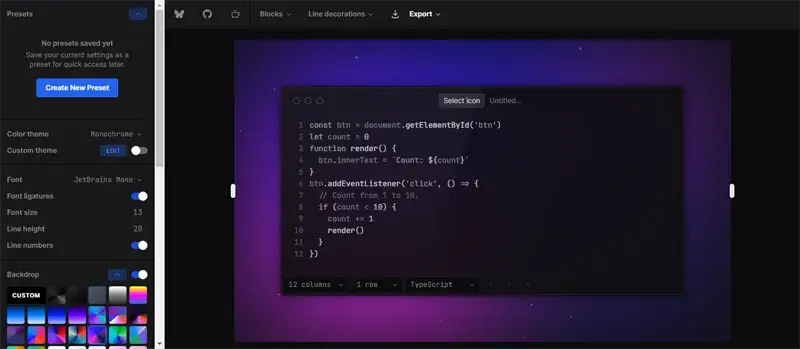 VUE开源代码截图美化工具网站源码