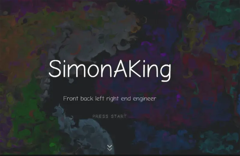 HTML炫酷特效个人主页网站模板