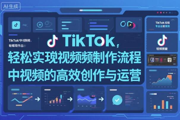 TikTok中视频制做流程，轻松实现Tk中视频的高效创作与运营