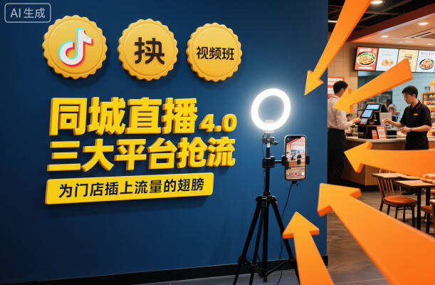 同城直播实操班4.0，三大平台抢流，为门店插上流量的翅膀