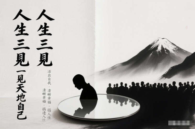人生三见一见天地见众生见自己，活出自我拥有清晰幸福人生，搞透人性