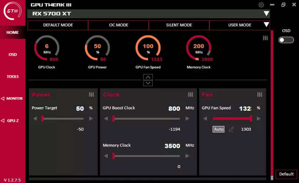 显卡超频GPU Tweak III v2.0.8.5